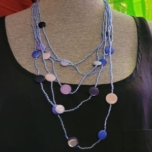5 Strand beaded necklace